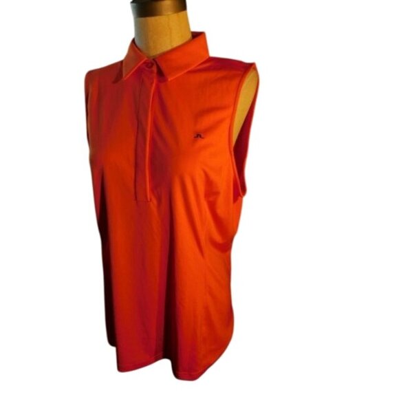 J. Lindeberg Size XL Collared Sleeveless Golf Shirt Ladies - Picture 2 of 2